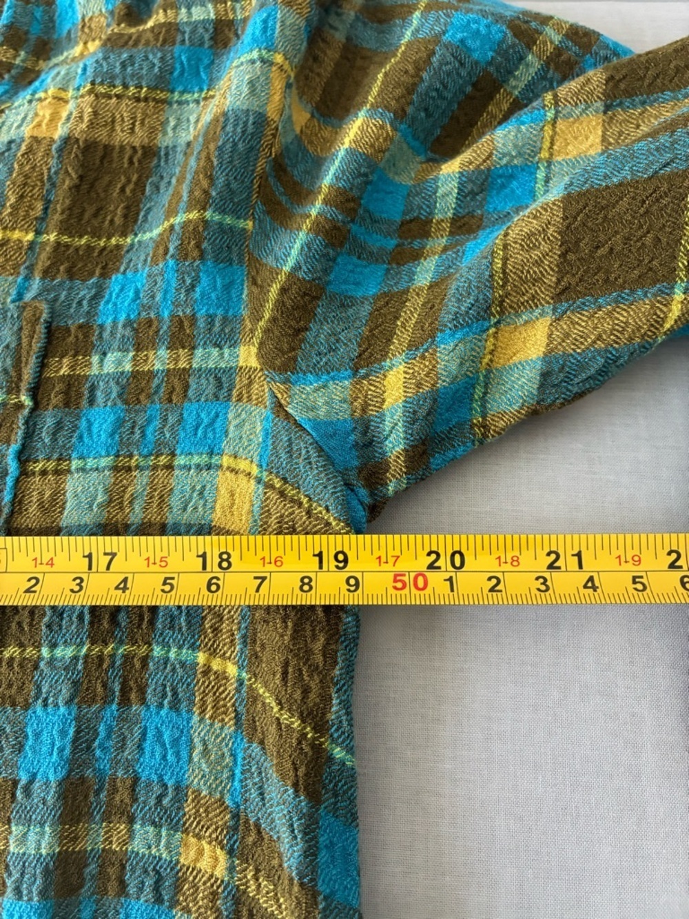 Pilcro Anthropologie Women's The Hadley Green Relaxed Plaid Button Down Shirt - Picture 9 of 10